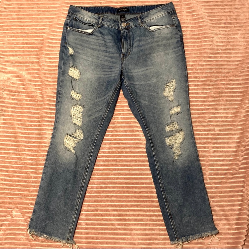 Distressed Boyfriend Jeans sz 14
